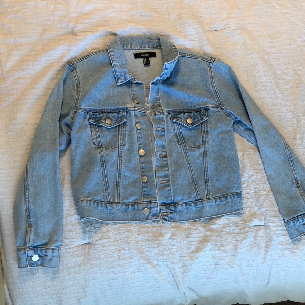 Blue forever 21 jean jacket
